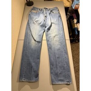 Vintage Diesel RR55 Keetar Jeans Mens 30x30 Blue Made In Italy Button Fly Y2K